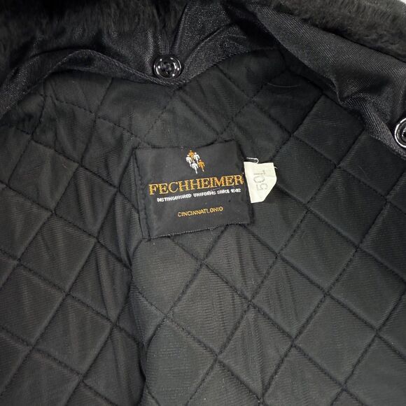 Vintage Fechheimer Uniform Bomber Jacket w/ Removable Faux Fur Collar 50L, XL - Picture 4 of 6